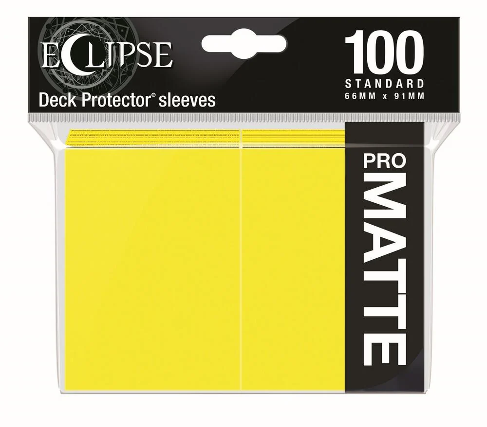 Paquet Ultra Pro Eclipse PRO-Matte 100 sleeves jaunes