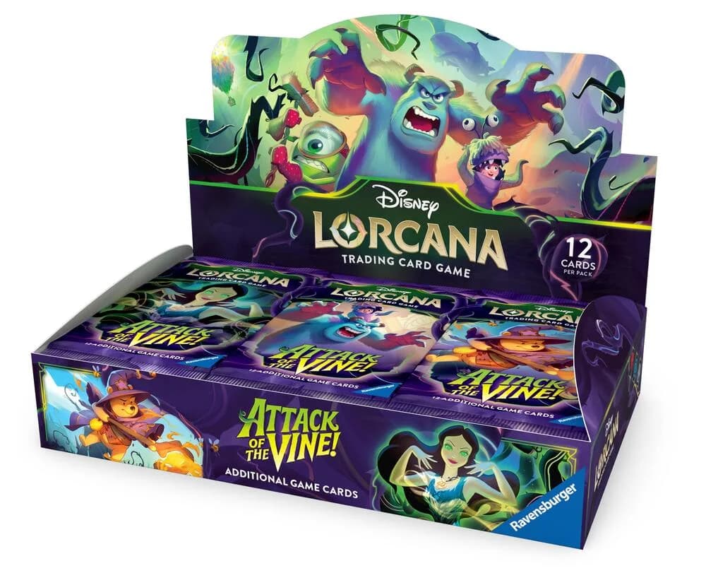 Display Disney Lorcana Attack of the Vine français scellé, fond studio clair